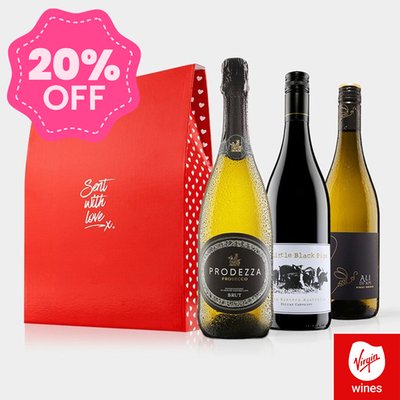 Virgin Wines Sent with Love Wine trio with Prosecco