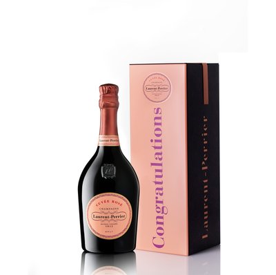 Congratulations Laurent Perrier Rose Gift Tin 75cl