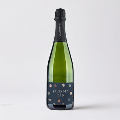 Personalised Virgin Wines 'Splendid Dad' Champagne 75cl