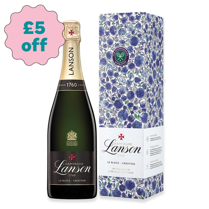 Lanson x Wimbledon Le Black Création Brut NV 75cl in Blue Gift Box