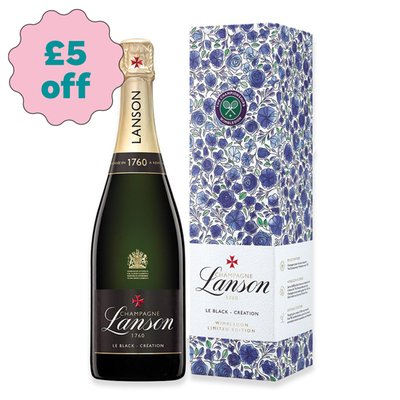 Lanson x Wimbledon Le Black Création Brut NV 75cl in Blue Gift Box