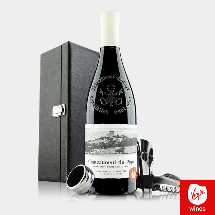 Virgin Wines Chateauneuf Du Pape with Accessories Gift Box