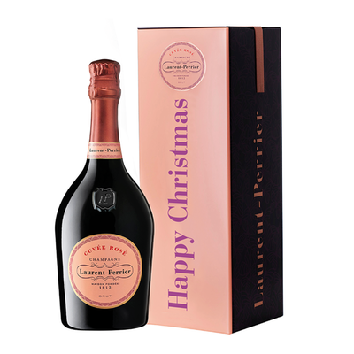 Laurent Perrier Cuvée Rosé Happy Christmas Tin