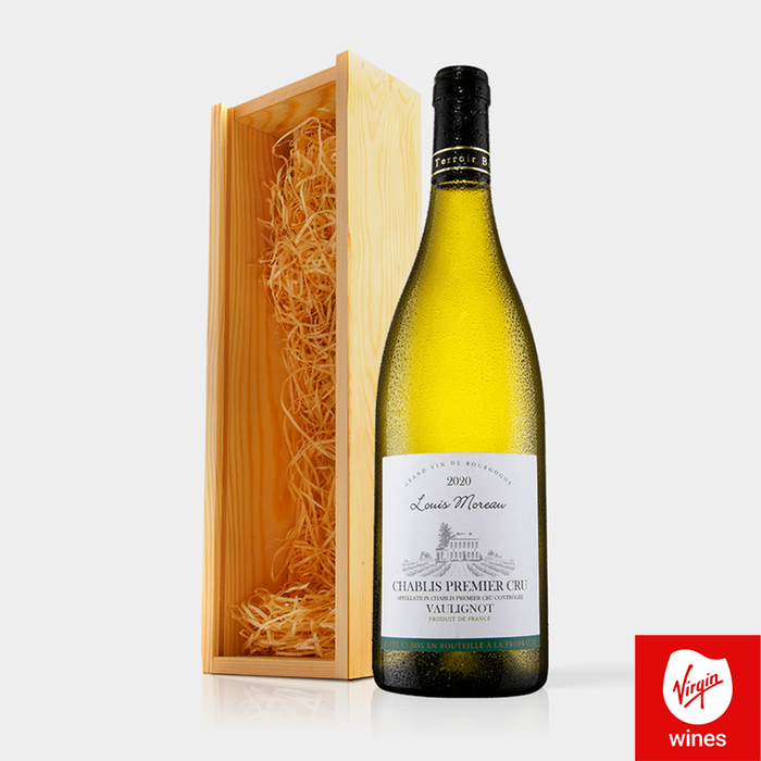 Virgin Wines Chablis Premier Cru in Wooden Gift Box 