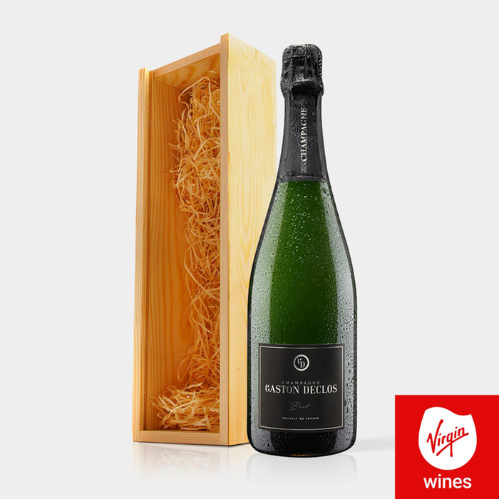 Virgin Wines - Champagne in Wooden Gift Box 75cl