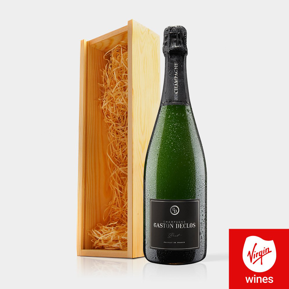 Virgin Wines - Champagne In Wooden Gift Box 75Cl
