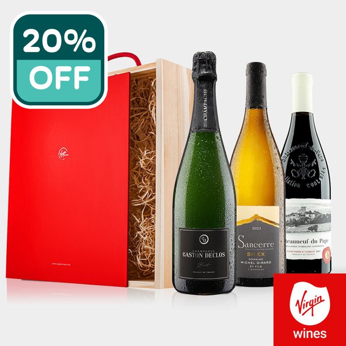 Virgin Wines - Fine Wine Trio with Champagne