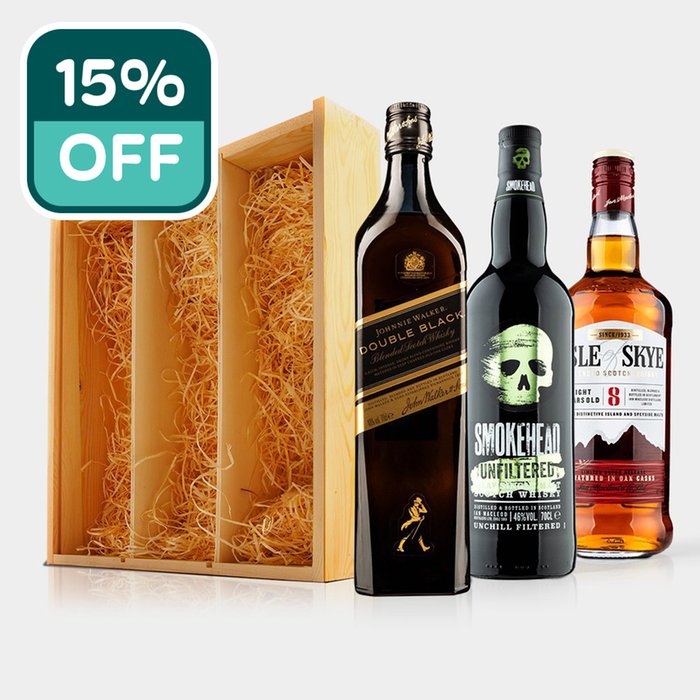 Whisky Discovery Trio in Wooden Gift Box