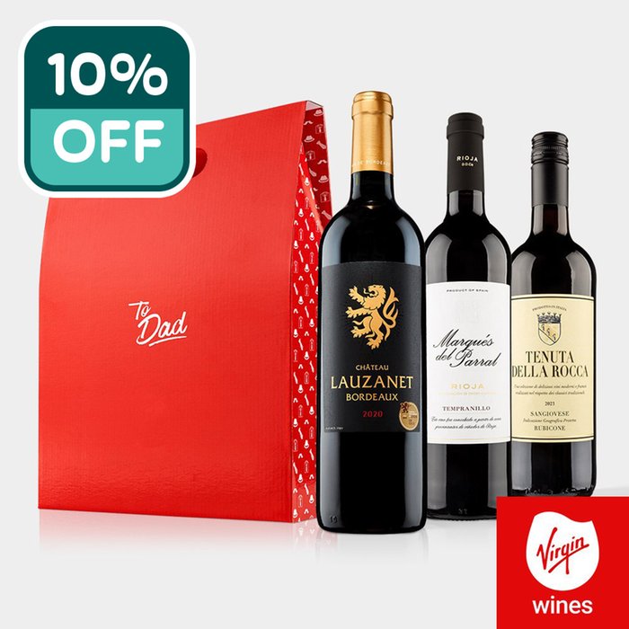 Virgin Wines To Dad Old World Red Wine Lovers Gift