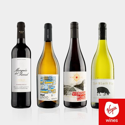 Virgin Wines 4 Bottle Mixed Wine World Tour Case 75cl