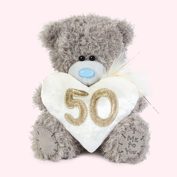Tatty Teddy 17cm 50th Birthday Bear