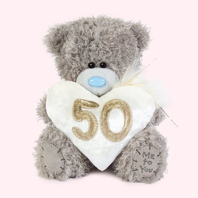Tatty Teddy 17cm 50th Birthday Bear