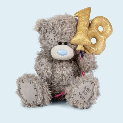 Tatty Teddy 18cm 18th Balloons Bear