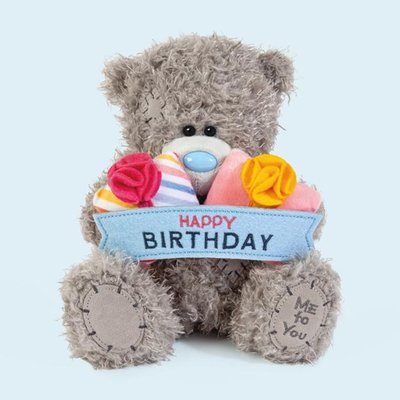 Tatty Teddy 18cm Happy Birthday Bear