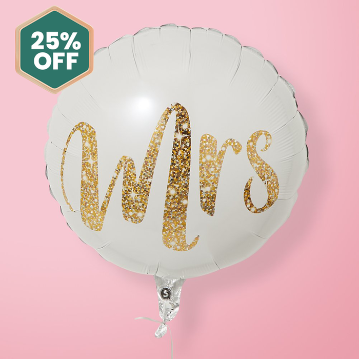 Mrs Gold Balloon