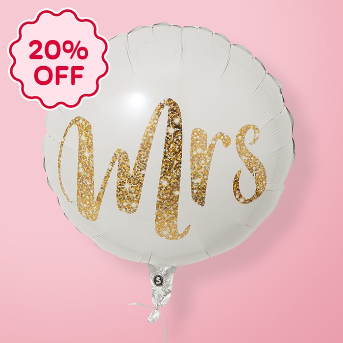 Mrs Gold Balloon