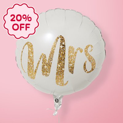 Mrs Gold Balloon