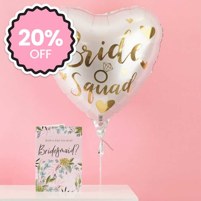 Bride Squad Heart Balloon