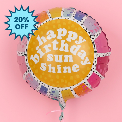 Happy Birthday Sunshine Balloon