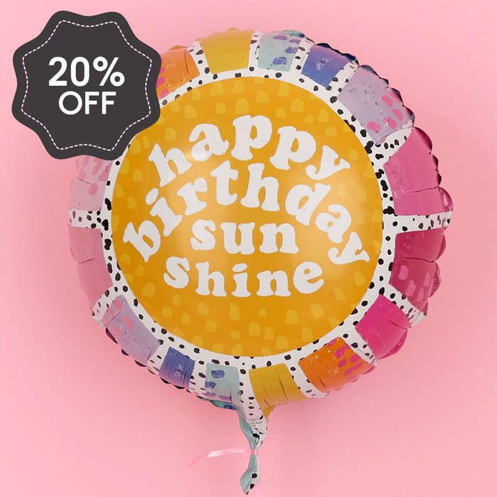 Happy Birthday Sunshine Balloon