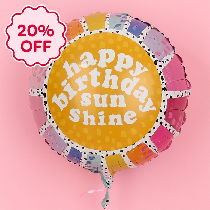 Happy Birthday Sunshine Balloon