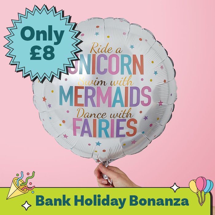 Unicorn Mermaid Fairy Balloon