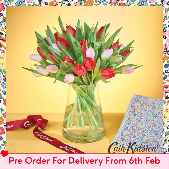 Cath Kidston Pink & Red Tulips