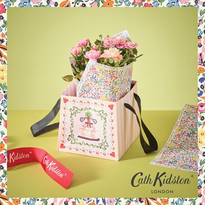 Cath Kidston Bicolor Rose Plant & Gift Bag