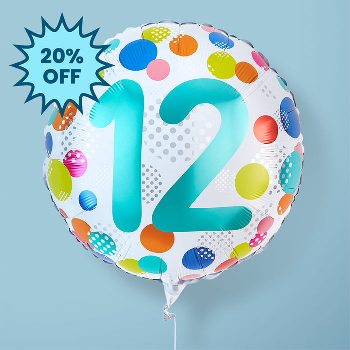 Happy 12th Birthday Balloon