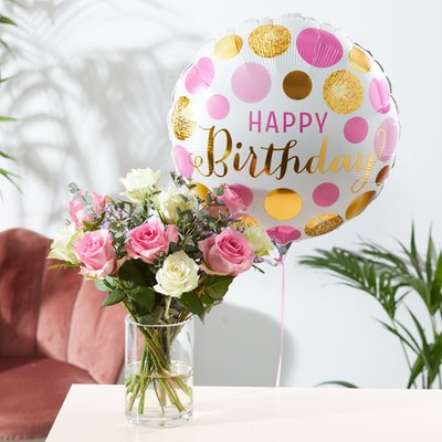Soft Embrace with Birthday Balloon Gift Set