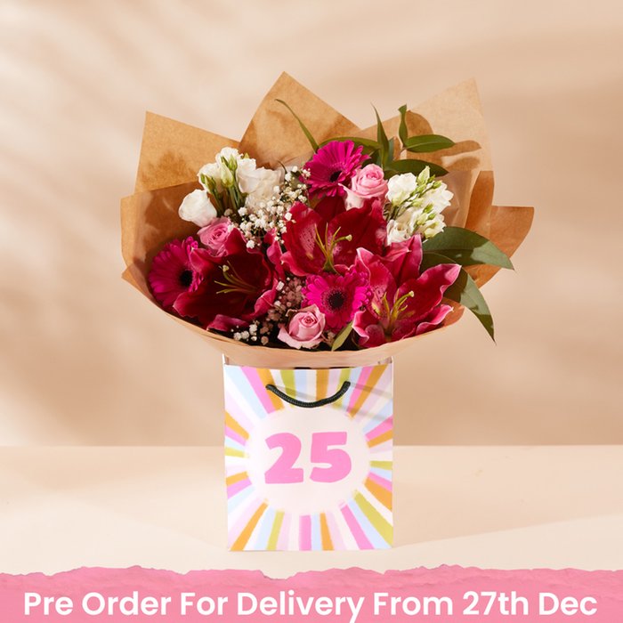 The 25th Birthday Pink Blush Gift Bag