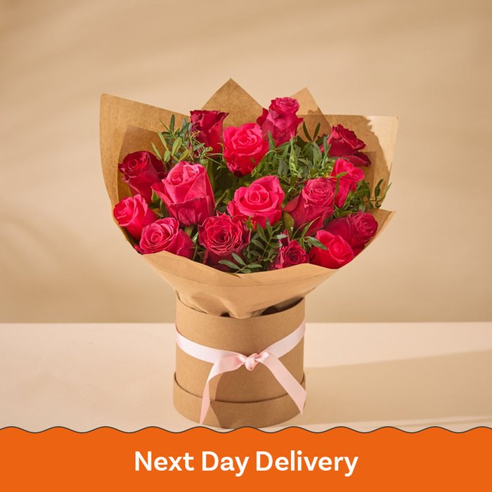 Mixed Roses in a Hat Box