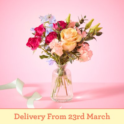 The Dainty Delight Posy with Vase