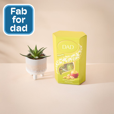 Glazed Planter & Lindt Pistachio Truffles Gift Set