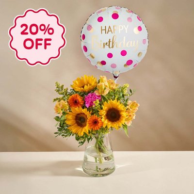 Birthday Brights & Happy Birthday Balloon Gift Set