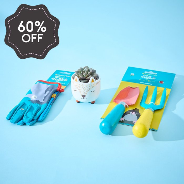 Children's Fox Planter Gardening Kit