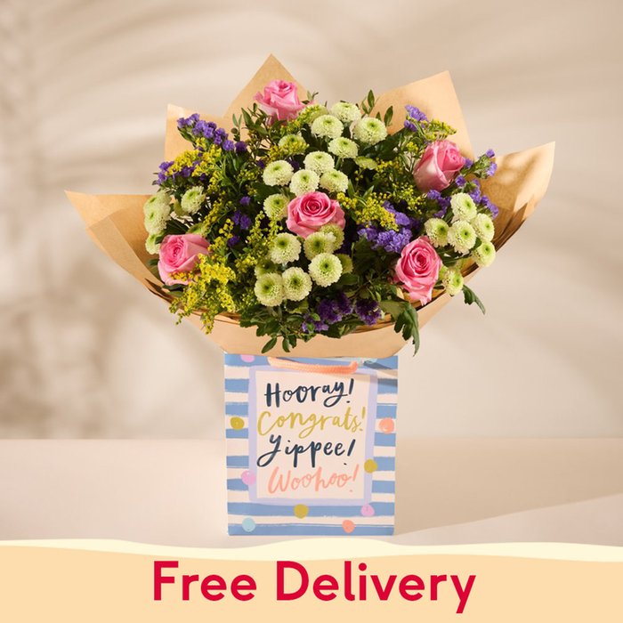 The Bronte Bouquet & Congrats Gift Bag