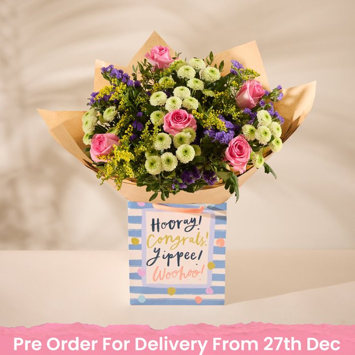 The Bronte Bouquet & Congrats Gift Bag