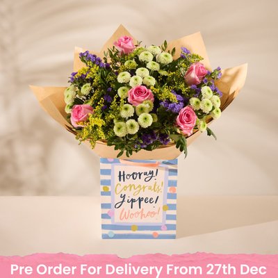 The Bronte Bouquet & Congrats Gift Bag