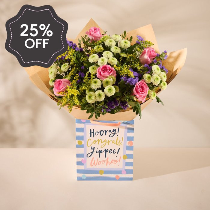 The Bronte Bouquet & Congrats Gift Bag