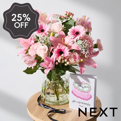 NEXT Pink Lily, Rose & Germini Bouquet