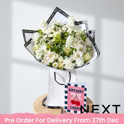 NEXT Rose & Alstroemeria Bouquet Gift Bag