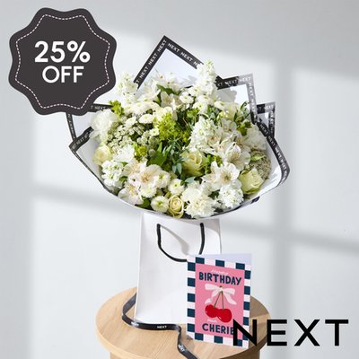 NEXT Rose & Alstroemeria Bouquet Gift Bag