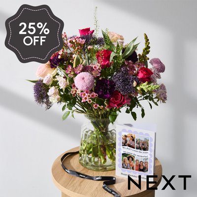 NEXT Cerise & Pastel Rose Bouquet