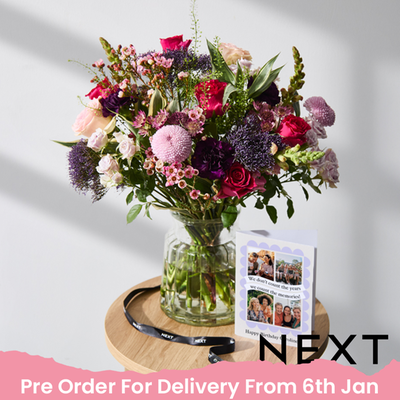 NEXT Cerise & Pastel Rose Bouquet
