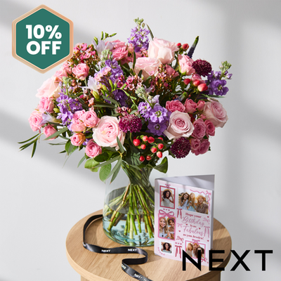 NEXT Rose and Lilac Stocks Bouquet