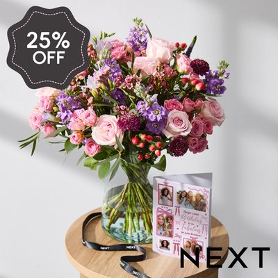 NEXT Rose and Lilac Stocks Bouquet