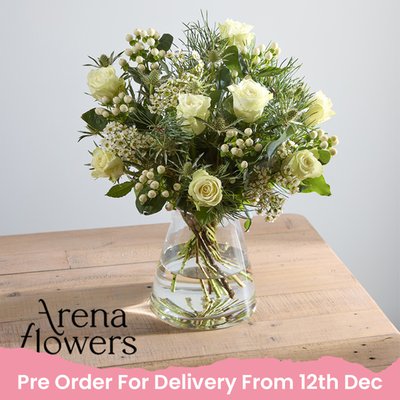 Arena Flowers White Christmas Bouquet