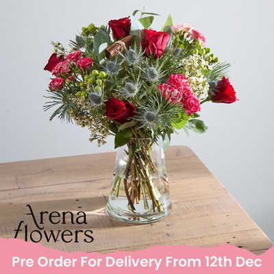 Arena Flowers Christmas Cracker Bouquet