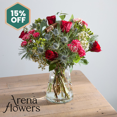 Arena Flowers Christmas Cracker Bouquet